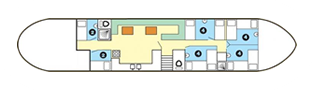 Plattegrond van het zeilschip